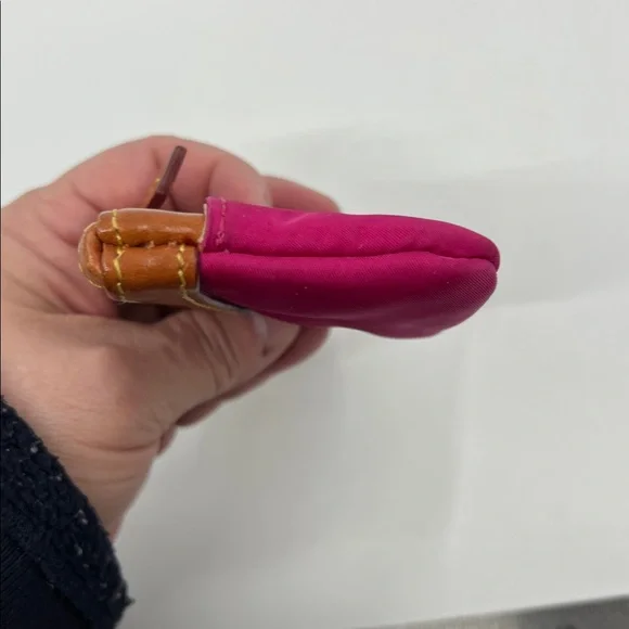 Dooney & Bourke Nylon Small Zippered Compact Coin Case Pink - Picture 15 of 16